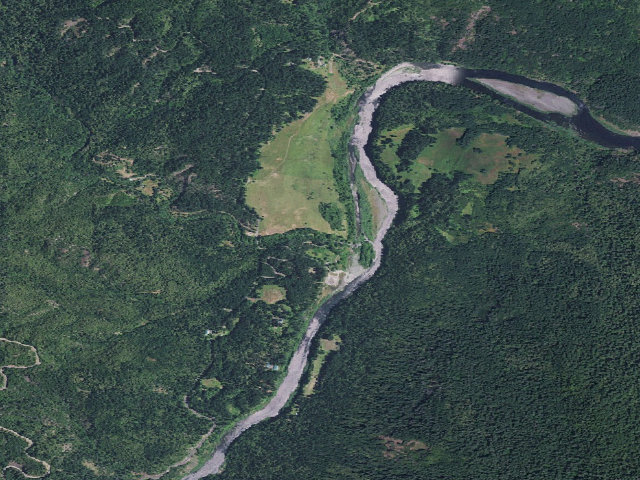 Aerial image of Foster Bar Campground