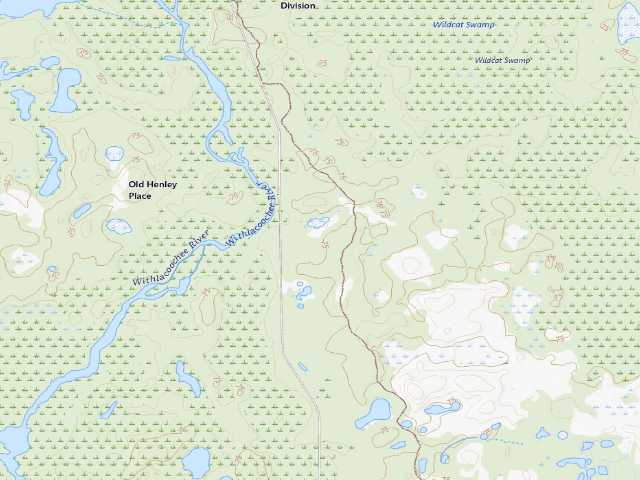 USGS topographic map of Foster Bridge (Green Swamp Wilderness Preserve - West Tract)