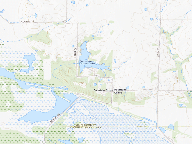 USGS topographic map of Fountain Grove Conservation Area