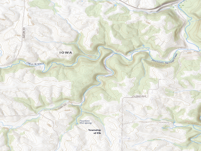 USGS topographic map of Fountain Springs Park (Holbert Area)