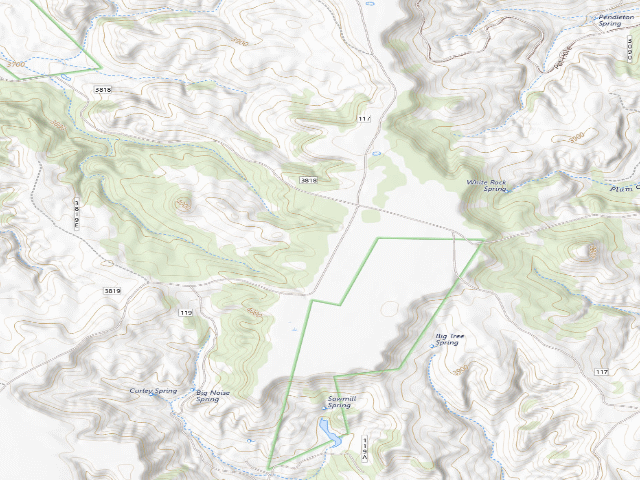 USGS topographic map of Four Corner Spur 