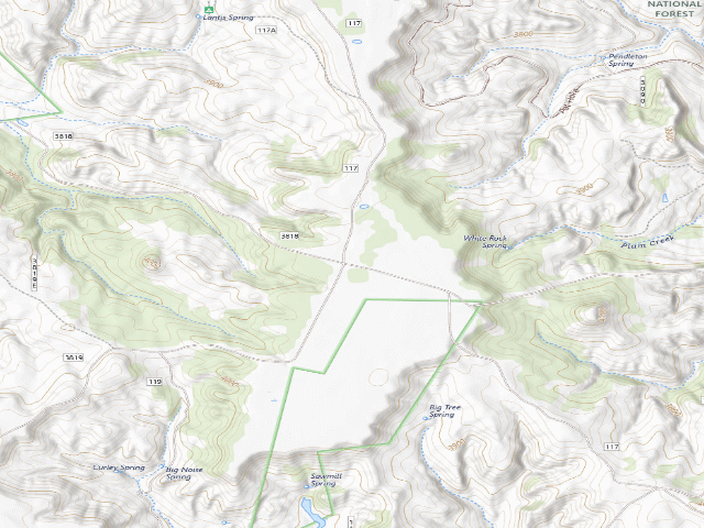 USGS topographic map of Four Corners-Capital Rock