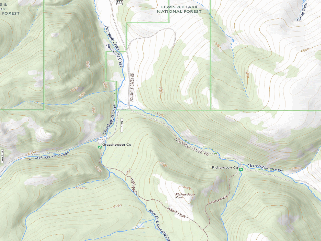 USGS topographic map of Four Mile-211-03