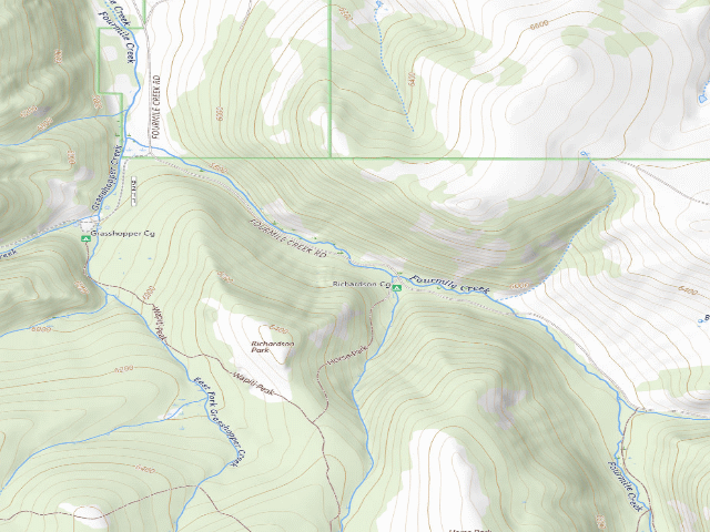 USGS topographic map of Four Mile-211-07