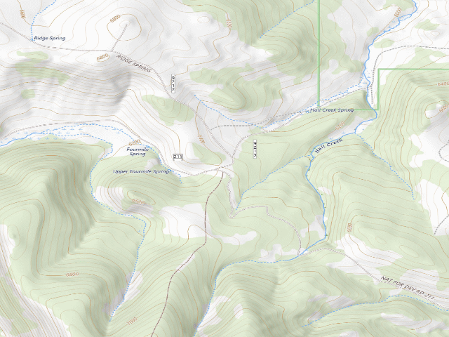 USGS topographic map of Four Mile-9213-01