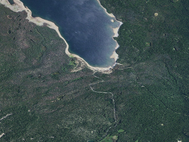 Aerial image of Fourmile Lake Campground And Trailheads
