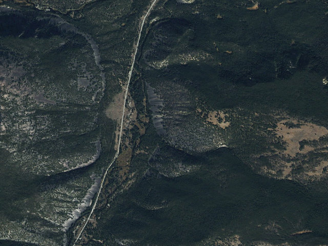 Aerial image of Fourth Of July Campground