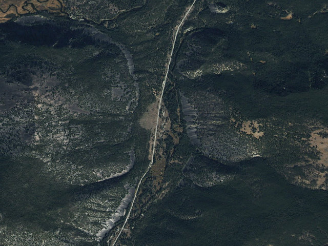 Aerial image of Fourth of July Campground