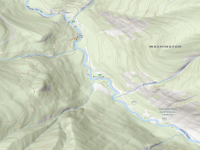 USGS topographic map of Fox Creek