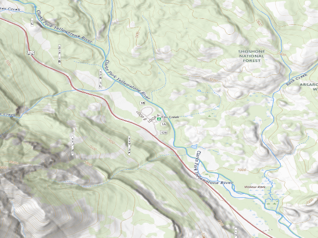 USGS topographic map of Fox Creek