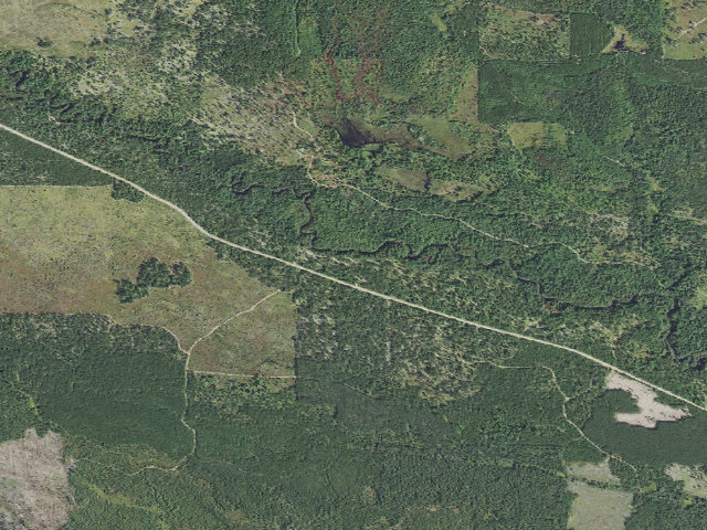Aerial image of Fox River State Forest Campground