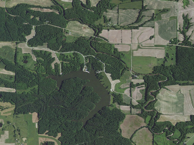 Aerial image of Fox Valley Lake Conservation Area