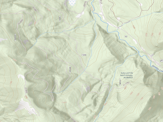 USGS topographic map of Fr 1046 Langhor Road 123