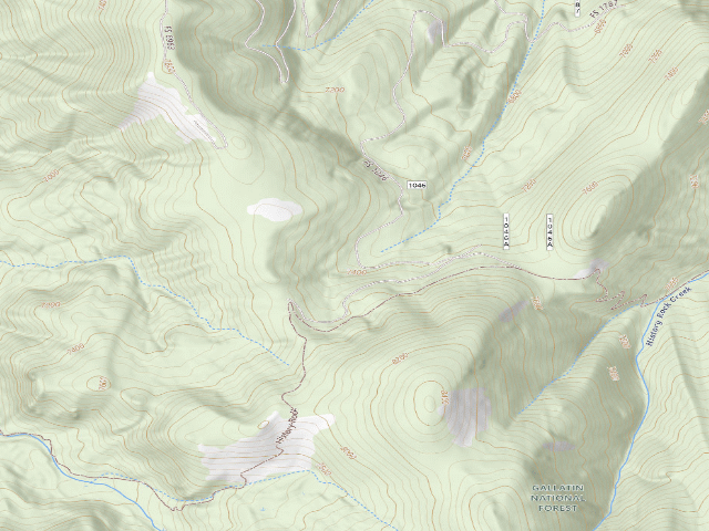 USGS topographic map of Fr 1046 Langohr Road 130