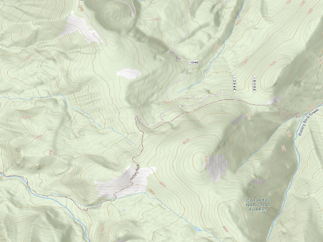 USGS topographic map of Fr 1046 Langohr Road 135