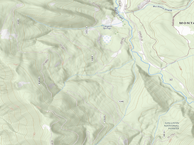 USGS topographic map of Fr 1046 Langohr Road Shooting Area 117