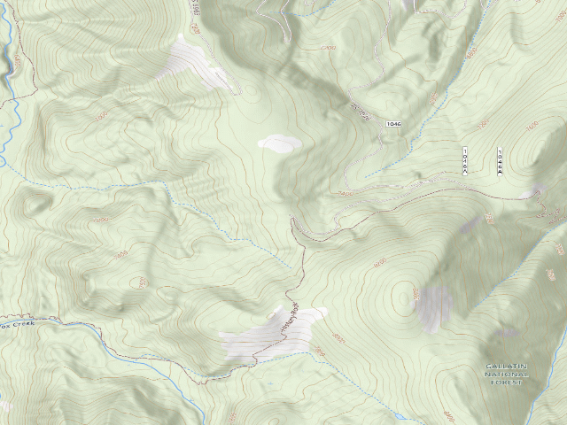 USGS topographic map of Fr 1046 The End Of Langohr Road Site 166