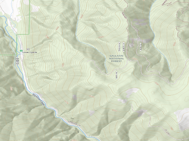 USGS topographic map of Fr 3159 End Of Spur From 6212 168