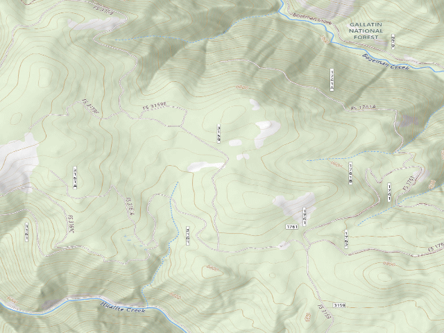 USGS topographic map of Fr 3159 Moser Road 095