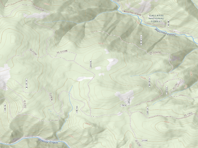 USGS topographic map of Fr 3159 Moser Road 096