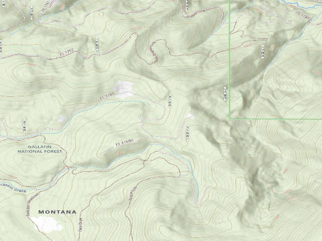 USGS topographic map of Fr 3160 Moser Creek 6211 077