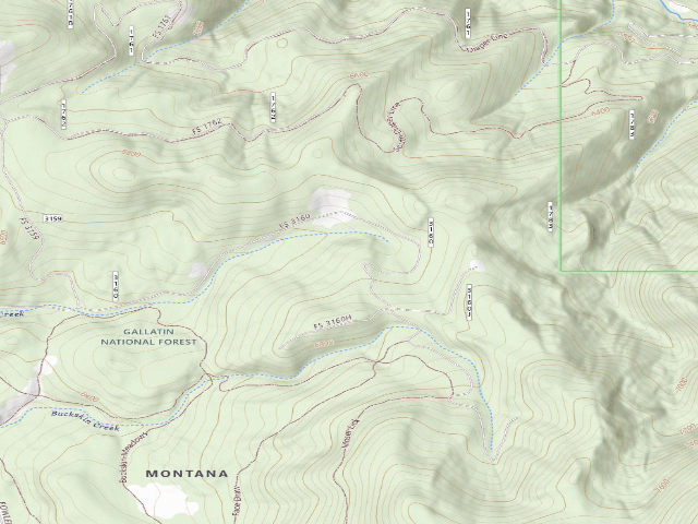 USGS topographic map of Fr 3160 Moser Creek Road 6211 076B