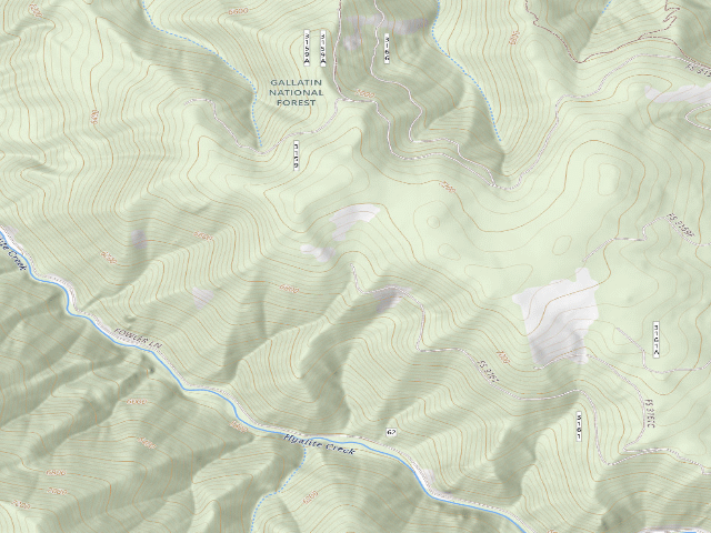 USGS topographic map of Fr 3161 End Of Spur Rd From Rd 6213 104