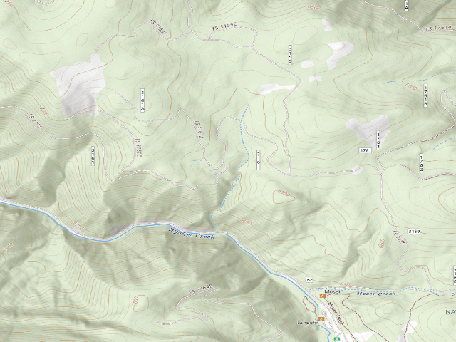USGS topographic map of Fr 3161 Moser Road 6213 101