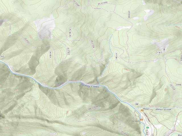 USGS topographic map of Fr 3161 Moser Road 6213 102