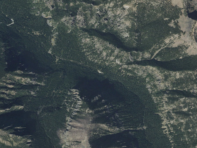 Aerial image of Fr 3163 East Fork Hyalite Ck Th 060