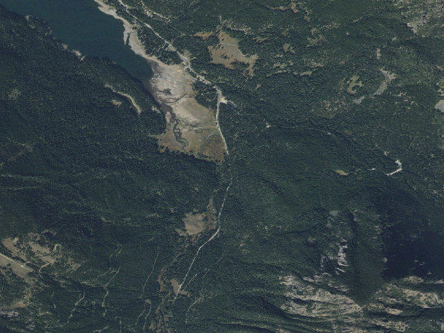 Aerial image of Fr 62 Upper Hyalite Creek Road 062