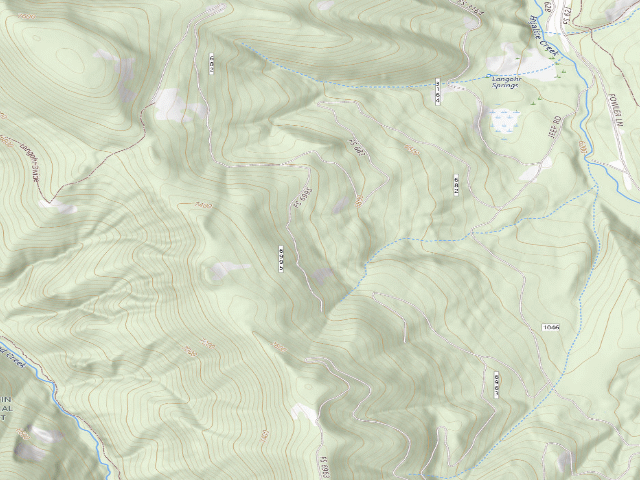 USGS topographic map of Fr 6234 Langohr Toole Rd 151