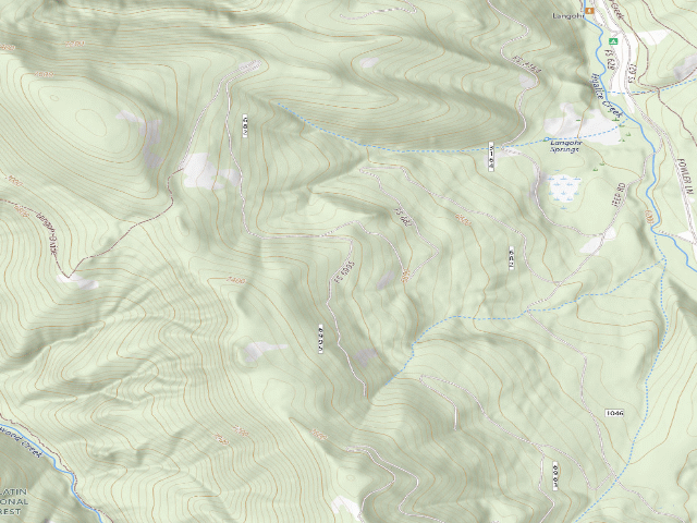 USGS topographic map of Fr 6234 Langohr Toole Rd 152