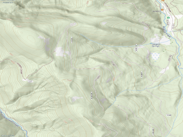 USGS topographic map of Fr 682 Langohr Toole Pullout 144