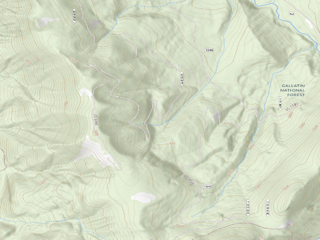 USGS topographic map of Fr 6963 Cottonwood Ridge 161