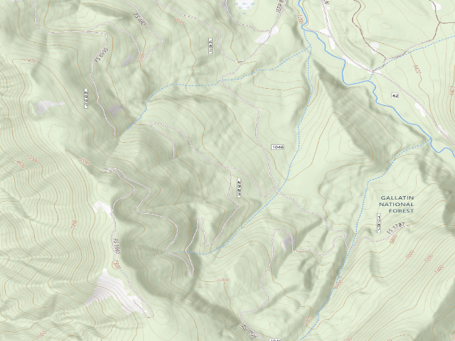 USGS topographic map of Fr 6963 Cottonwood Ridge 6235 162