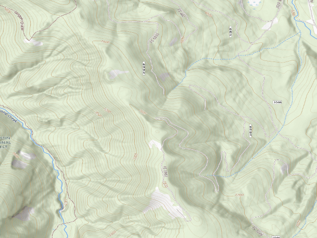 USGS topographic map of Fr 6963 End Of Cottonwood Ridge 160