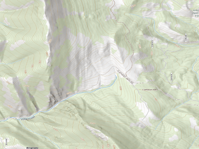 USGS topographic map of Fr6931-09 Flathead Pass