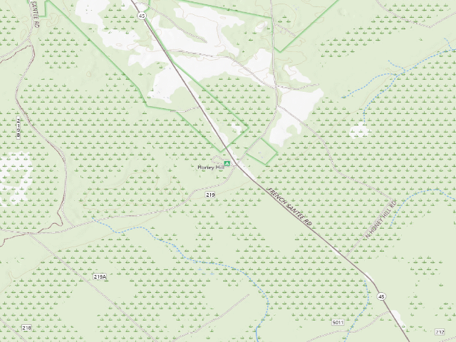 USGS topographic map of Francis Marion National Forest