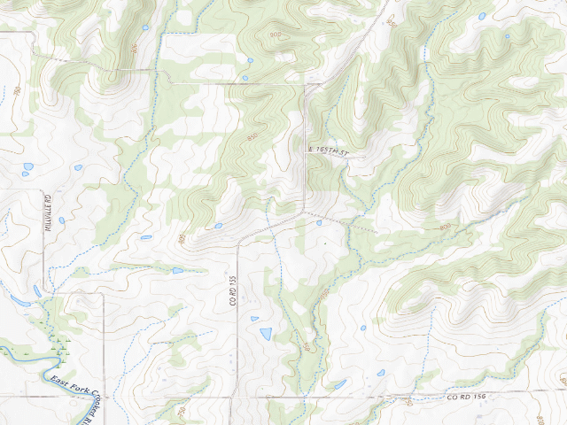 USGS topographic map of Frank E. Wagner Conservation Area