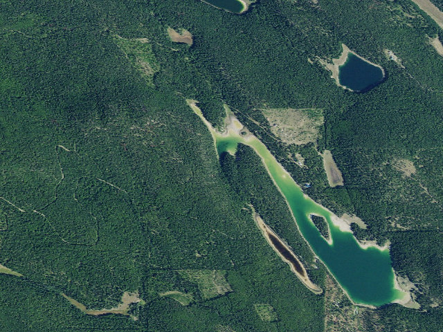 Aerial image of Frank Lake Site 3