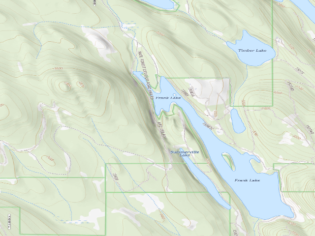 USGS topographic map of Frank Lake Site 3