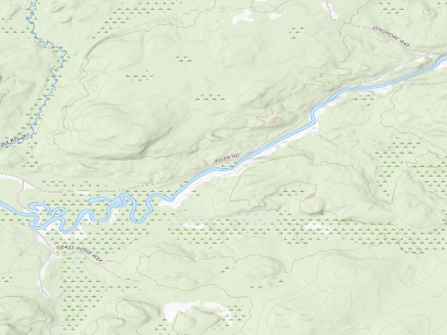 USGS topographic map of Franklin Falls Campsite #1 (Taylor Pond Wild Forest)