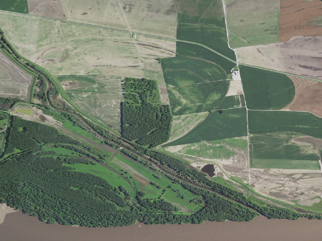 Aerial image of Franklin Island Conservation Area