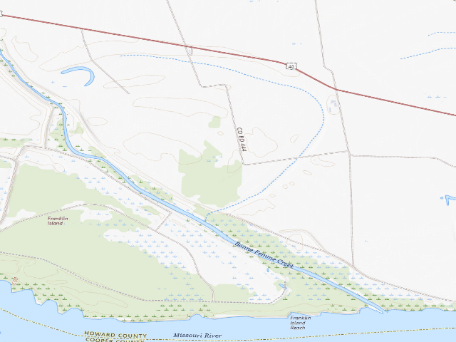 USGS topographic map of Franklin Island Conservation Area