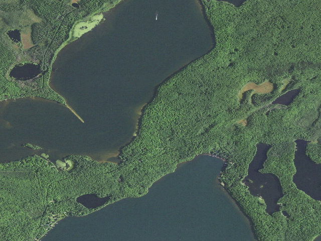 Aerial image of Franklin Lake Campground