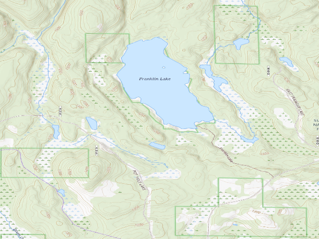 USGS topographic map of Franklin Lake Site 1
