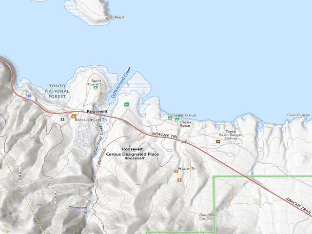 USGS topographic map of Frazier Group