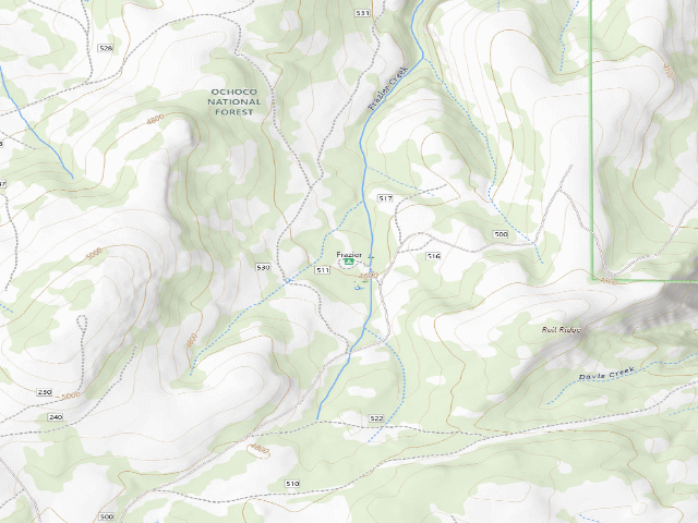 USGS topographic map of Frazier