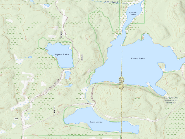 USGS topographic map of Frear Lake Site 2